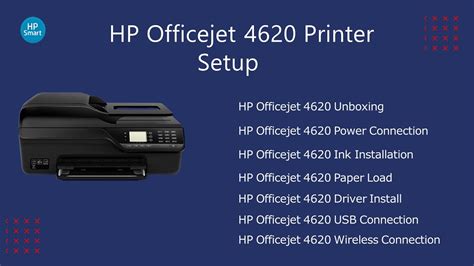 How to wirelessly set up an HP Officejet 4620 .